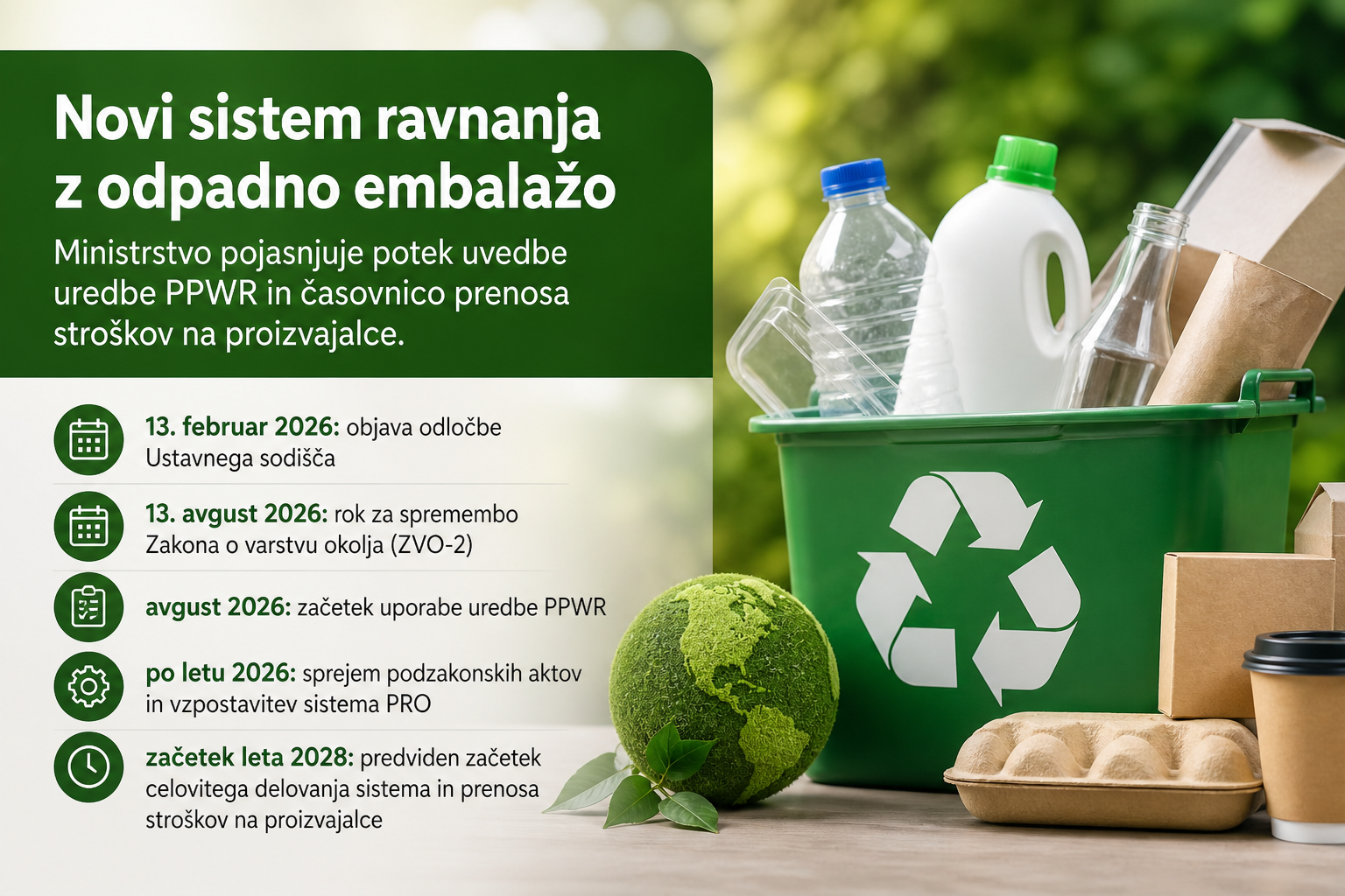 Novi sistem ravnanja z odpadno embalažo