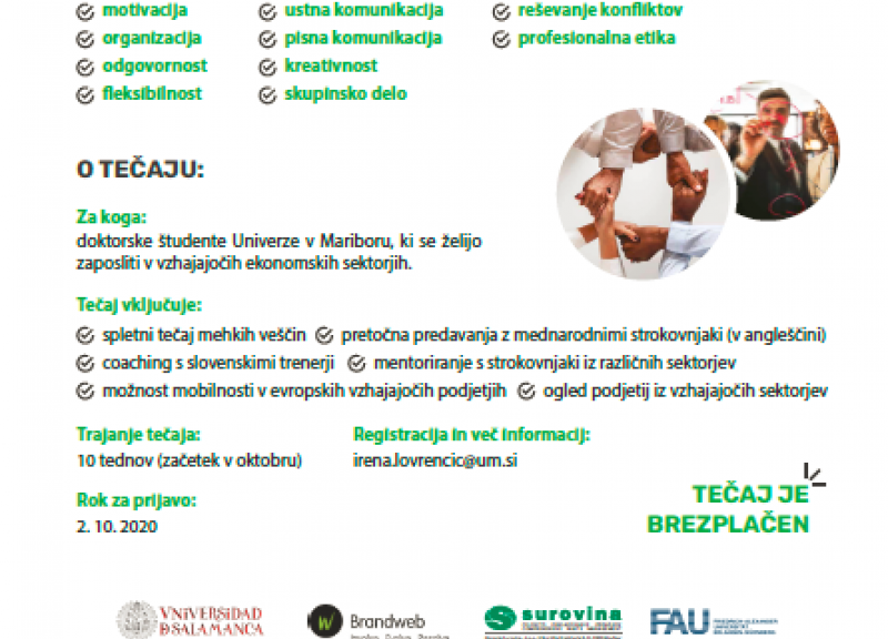 Brezplačni spletni tečaj mehkih veščin