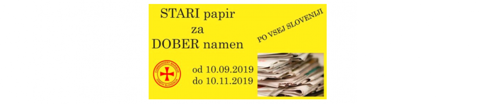 Stari papir za dober namen