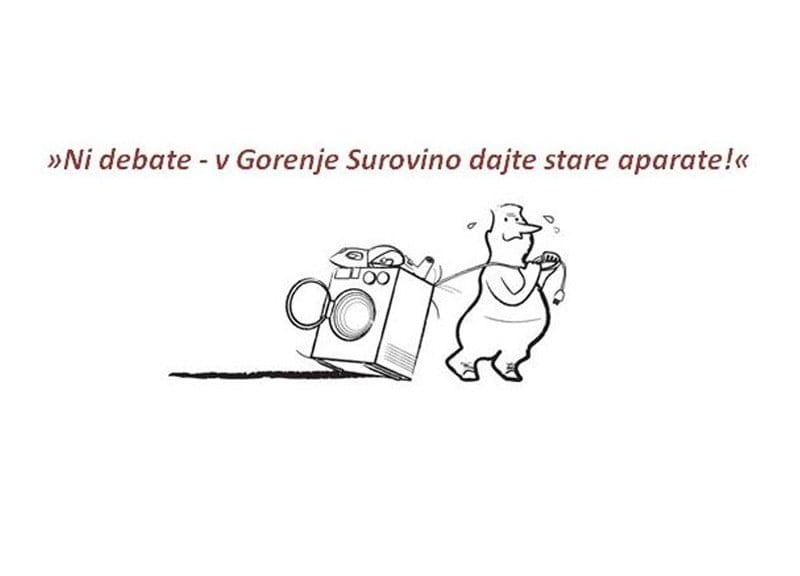 Akcija "Ni debate - v Gorenje Surovino dajte stare aparate!" na Koroškem