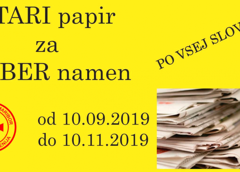 Stari papir za dober namen