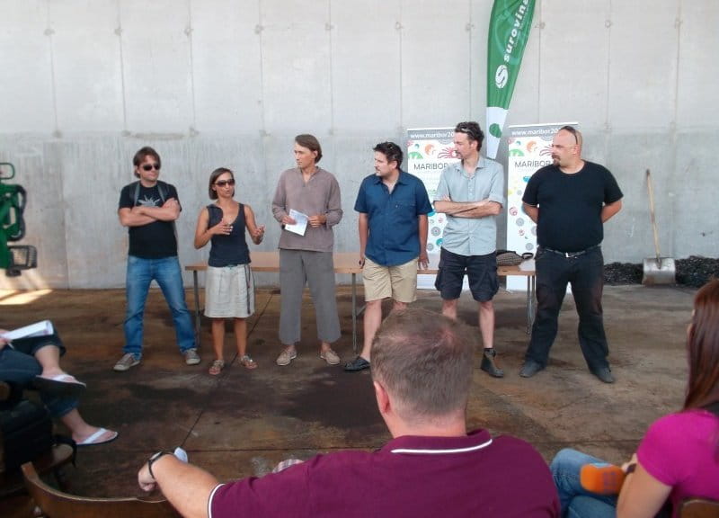 Tiskovna konferenca v okviru koncerta The Stroj