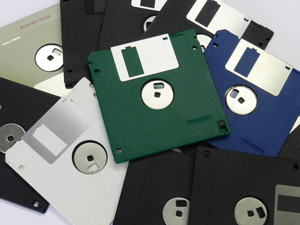 floppy disks and ID cards with magnetic tape
