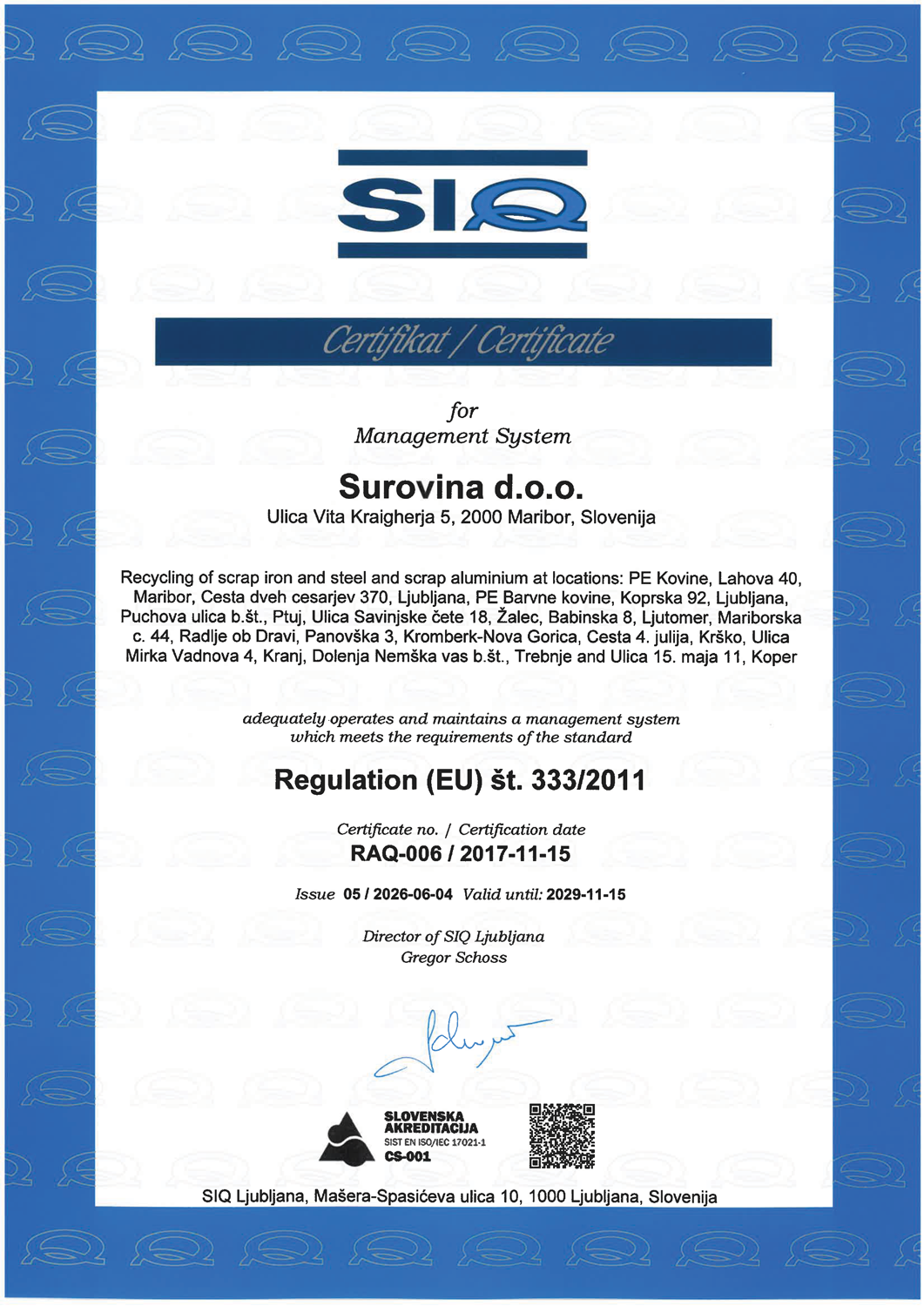 Certificate 1